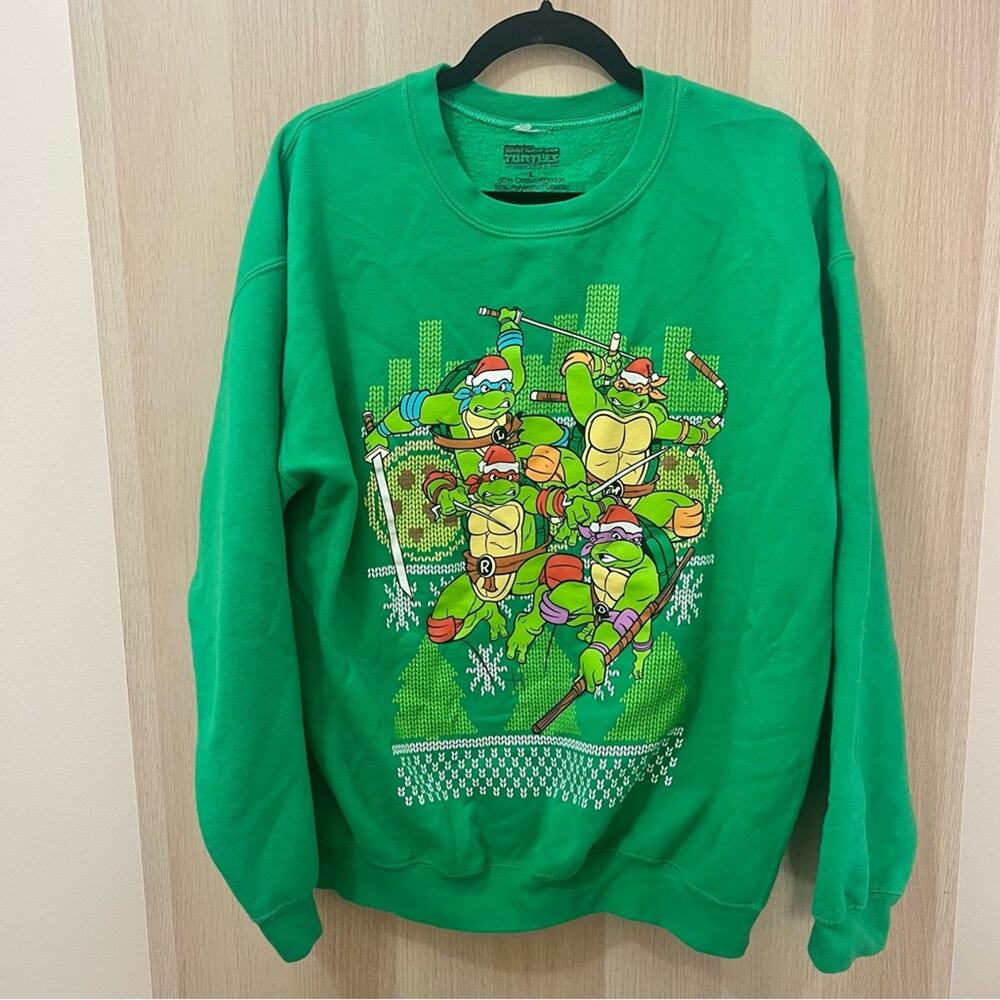 Ninja Turtles Christmas Crewneck Sweater Unisex L